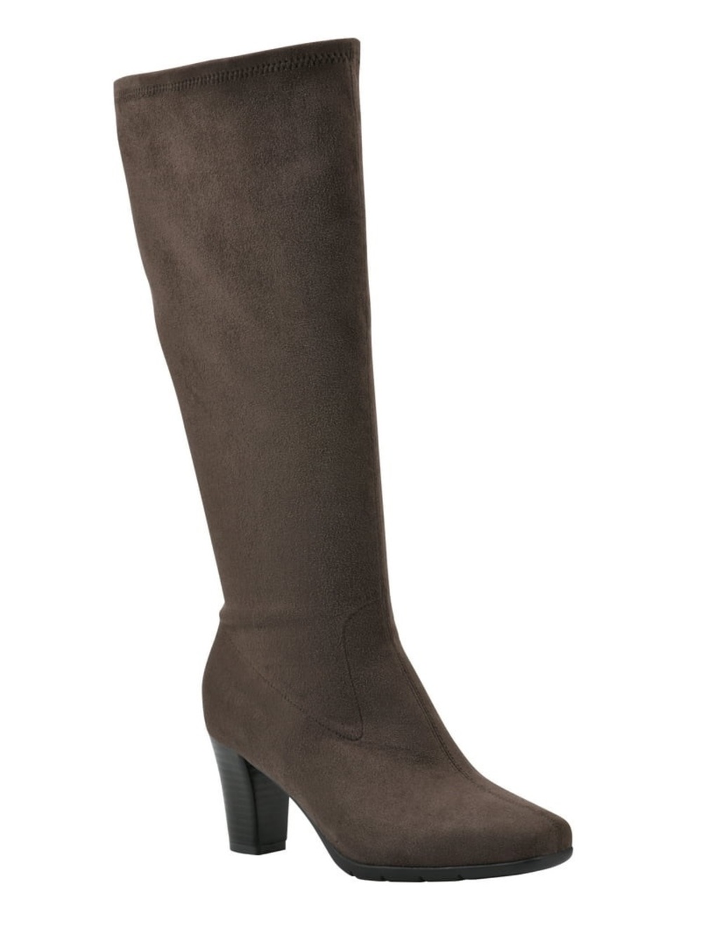 NWT! Aerosoles Women's Brown Faux Suede Tall Boots Wide Width